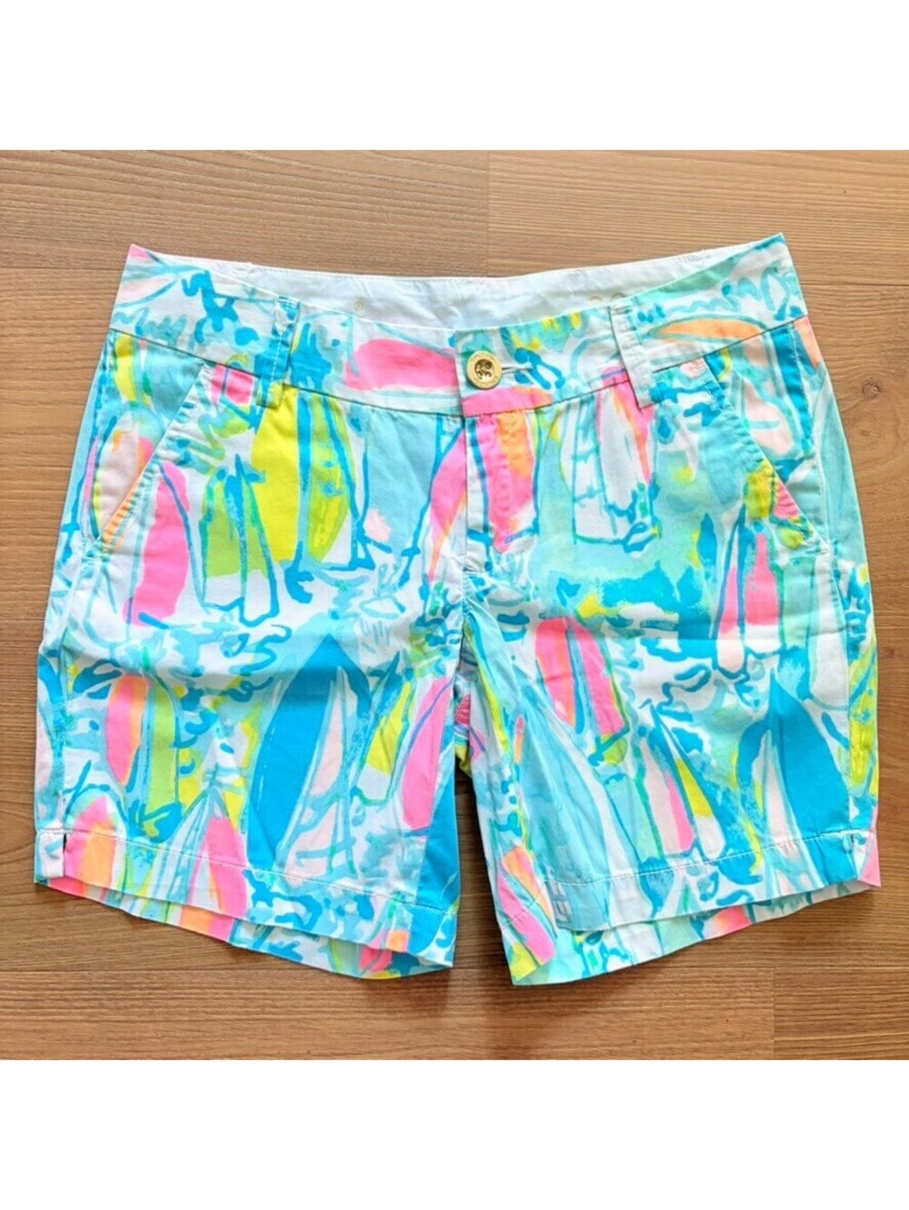 Lilly Pulitzer Jayne Shorts vibrant "You Gotta Regatta" 00